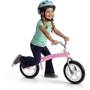 Radio Flyer 800X Glide and Go Age 2.5 to 5 Year Old Kids Balance Bike, Pink