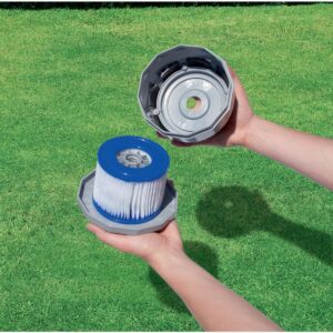 Filter Cartridge Bundled w/ Vinyl Round Cover & Inflatable Kid Swimming Pool