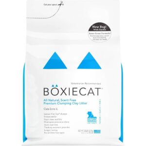 Boxiecat All Natural Scent-Free Premium Clumping Litter - 28lbs