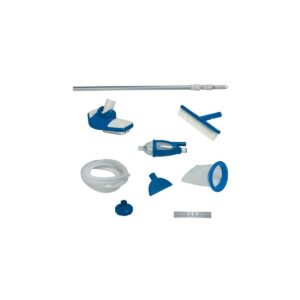 Intex 2100 GPH Above Ground Pool Sand Filter Pump w/ Deluxe Pool Maintenance Kit