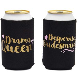 Blue Panda 12-Pack Bachelorette Party Can Cooler Sleeves, 12 Assorted Designs Insulated Beer Koozies Neoprene Holder Party Supplies