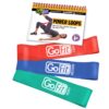 GoFit Round Power Resistance Bands 3pk- 5lb, 10lb, 15lb