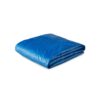 Bestway Flowclear Fast Set 12 Foot Round PVC Pool Debris Cover with Ropes, Blue