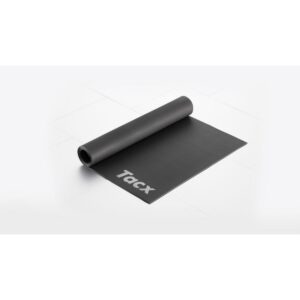 Garmin Tacx Rollable Water Repellent Foam Cyclist Gym Exercise Fitness Equipment Trainer Floor Mat Accessory for Stationary Bikes and Home Gyms, Black