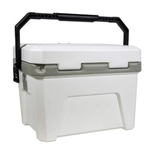 Plano Frost 21 Quart Heavy Duty Beverage Cooler with Built In Bottle Opener and Removable Dry Basket for Camping, Tailgating, Outdoor Events