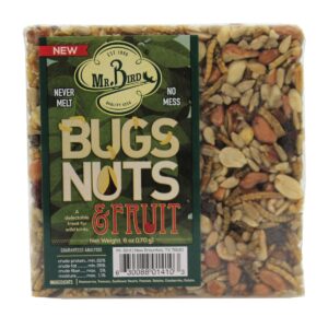 Home & Garden 4.5" 4 Small Cakes & Cage Set / 5 Bird Woodpecker Bug Nut Flaming Mr Bird - Bird And Wildlife Food