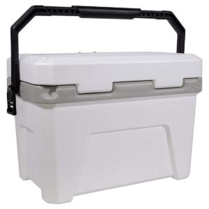 Plano Frost 14 Quart Heavy Duty Beverage Cooler with Built In Bottle Opener and Removable Dry Basket for Camping, Tailgating, Outdoor Events
