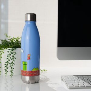 Just Funky Super Mario Bros Water Bottle | 17 oz | Mario Collectibles