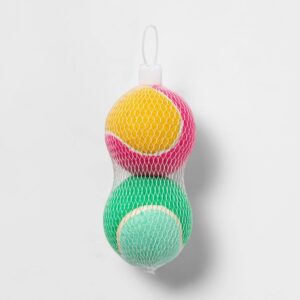 Colorblock Tennis Ball Dog Toy - 2.5" - 2pk - Sun Squad™