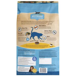 Rachael Ray Nutrish Real Salmon & Brown Rice Recipe Adult Premium Dry Cat Food - 6lbs