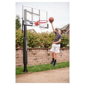 Silverback B5401W In-Ground 54" Glass Basketball Hoop System with Anchor Kit