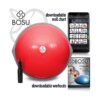Bosu 72-10850 Home Gym Equipment The Original Balance Trainer 65 cm Diameter, Red and Gray
