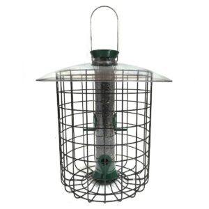 Droll Yankees Sunflower Squirrel Proof Domed Cage Bird Feeder - Green