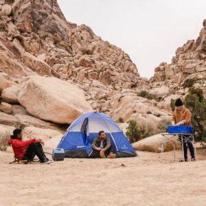 Stansport Pine Creek 4 Person Dome Tent Blue/White
