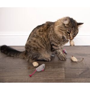 SmartyKat Skitter Critters Catnip Mice Cat Toy - 3pk