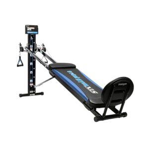 Total Gym XLS Men/Women Universal Total Body Training Foldable Home Gym Workout Machine with Squat Stand, Leg Pull, 2 Ankle Cuffs, and Exercise Chart