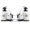 Intex 3000 GPH Above Ground Pool Sand Filter Pump with Automatic Timer (2 Pack)