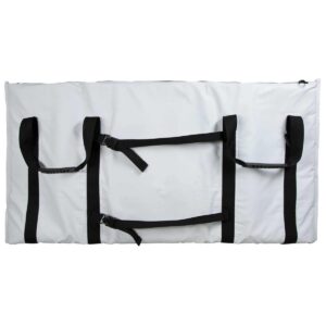Elkton Outdoors ELK-FCB-40 40-Inch Insulated Large Portable Fish Cooler Kill Bag with 4 Handles, Removable Shoulder Strap, White