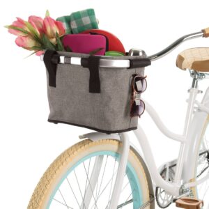 Huffy Designer Foldable Basket - Gray