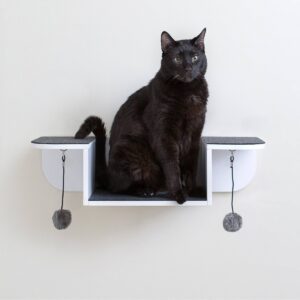 Hauspanther Nest Perch Cat Scratcher - White