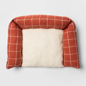 Rectangular Pillow Couch Plaid Dog Bed - M - Boots & Barkley™