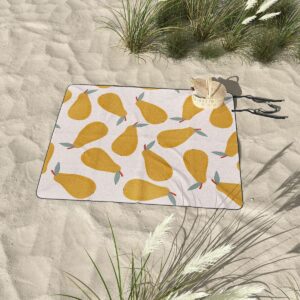 Hello Twiggs Yellow Pear Picnic Blanket - Deny Designs