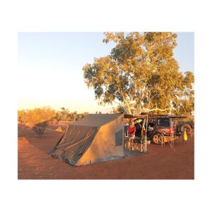 Oztent RV-5 Heavy Duty Waterproof 5-6 Person Instant Set Up Family Camping Tent Shelter with Attached Sun Awning, Green