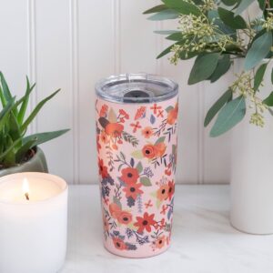 OCS Designs 17oz Stainless Steel Tumbler Secret Garden Floral Pink
