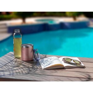 Monoprice Lowball Tumbler - 10 fl. oz. Rose Gold, BPA-free, Sweatproof, 2x Wall Vacuum Insulated - Pure Outdoor Collection