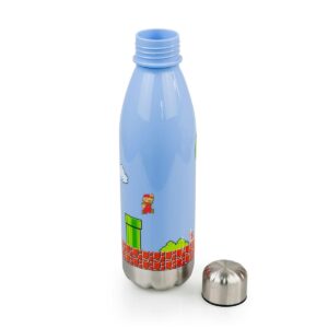 Just Funky Super Mario Bros Water Bottle | 17 oz | Mario Collectibles