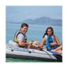 Intex Excursion Inflatable Raft Set with 2 Oars & 2 Eight Speed Trolling Motors