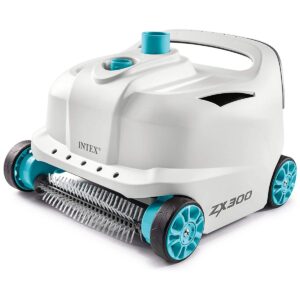 Intex 28005E 700 Gallons Per Hour Automatic Backyard Swimming Pool Floor and Wall Cleaner Robot Vacuum with 21 Foot Hose and 0.48-Gallon Filter Basket