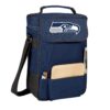 Seattle Seahawks Duet Wine and Cheese Tote by Picnic Time Navy - 19.31qt