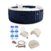 Intex PureSpa Plus 4 Person Portable Inflatable Hot Tub Bubble Jet Spa, Blue Intex PureSpa Type S1 Pool Filter Cartridges Intex PureSpa