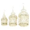 21"H Iron Bird House - White - Olivia & May