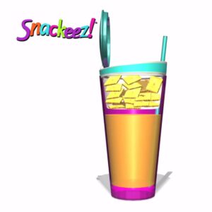 Snackeez 2-in-1 Snack & Drink Cup Blue/Green