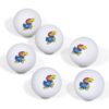 NCAA Kansas Jayhawks Table Tennis Balls 6pk