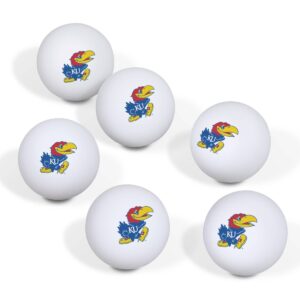 NCAA Kansas Jayhawks Table Tennis Balls 6pk