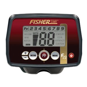 Fisher Research Labs F22 Weatherproof Metal Detector 11'' Coil - Black