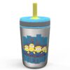 Universal Minions 12oz Stainless Steel Spill-Proof Straw Tumbler - Zak Designs