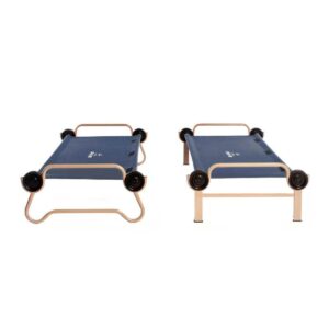 Disc-O-Bed Large Cam-O-Bunk Bunked Double Cot + No Slip Foot Pads