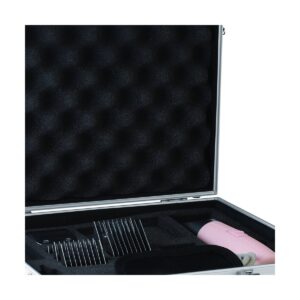 Top Performance TP661 10 Secure Clipper Case with Soft Eggcrate Foam Durable Storage Keeps Accessories Safe for Grooming Pets or Hair Stylists, Chrome