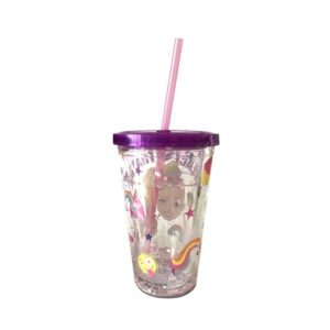 JoJo Siwa 14oz Plastic Snow Globe Tumbler - Silver Buffalo