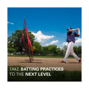 Rukket Sports Sock It 6 Piece Baseball Softball Pitching Target Hitting Net with 3 PurePower Balls, Sock Style Net, Adjustable Target, & Carrying Bag