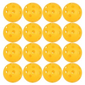 Juvale 12 Pack 2.7" Practice Baseballs, Pickleballs Hollow Airflow Baseballs for T-Ball, Softball Training
