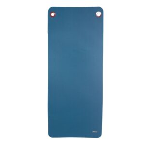 Power Systems Premium Hanging Club Workout Exercise Yoga Pilates Rollable Gym Mat, Ocean Blue