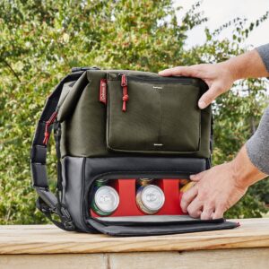 Coleman Can Dispensing 16qt Backpack Cooler - Olive
