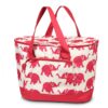Zodaca Fashionable Large Cooler Bag, Red Elephant