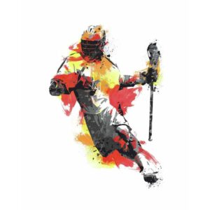 Men's Lacrosse Champion Peel and Stick Giant Wall Decal - RoomMates