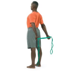 Stretch Out Strap with Stretching Exercise Poster